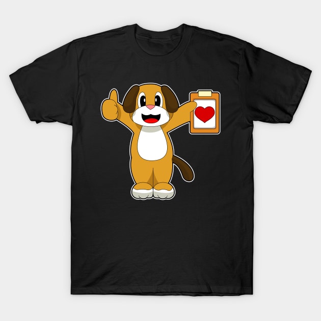 Dog Doctor Note T-Shirt by Markus Schnabel